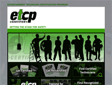 Tablet Screenshot of etcp.esta.org